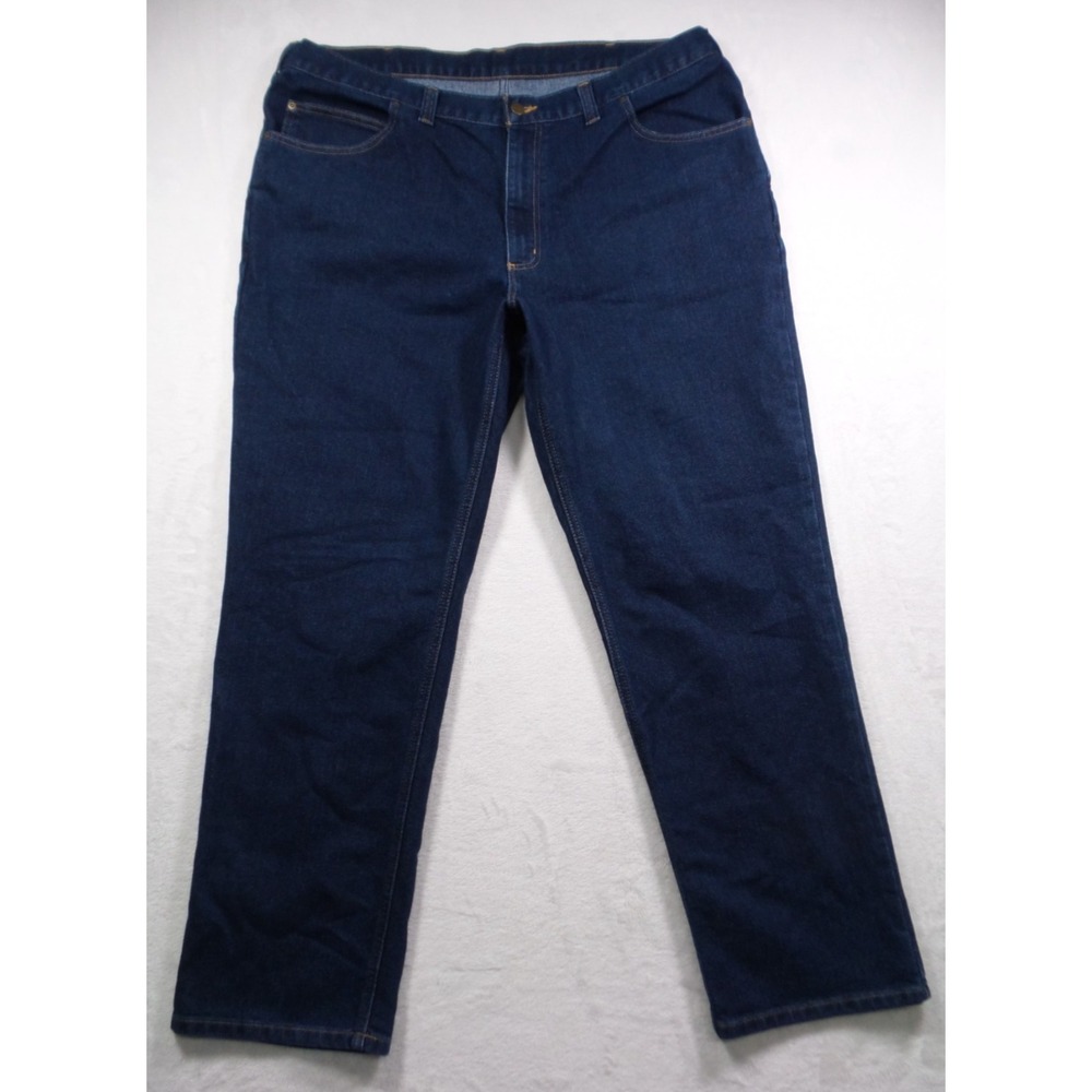 Carhartt Mens Jeans Size 42 x 32 Blue Denim Modern Fit Dark Wash Mid‎ Rise